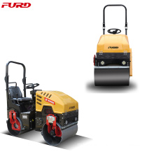 Full Hydraulic Asphalt Road Roller Compactor  1 Ton Vibratory Roller for Sale